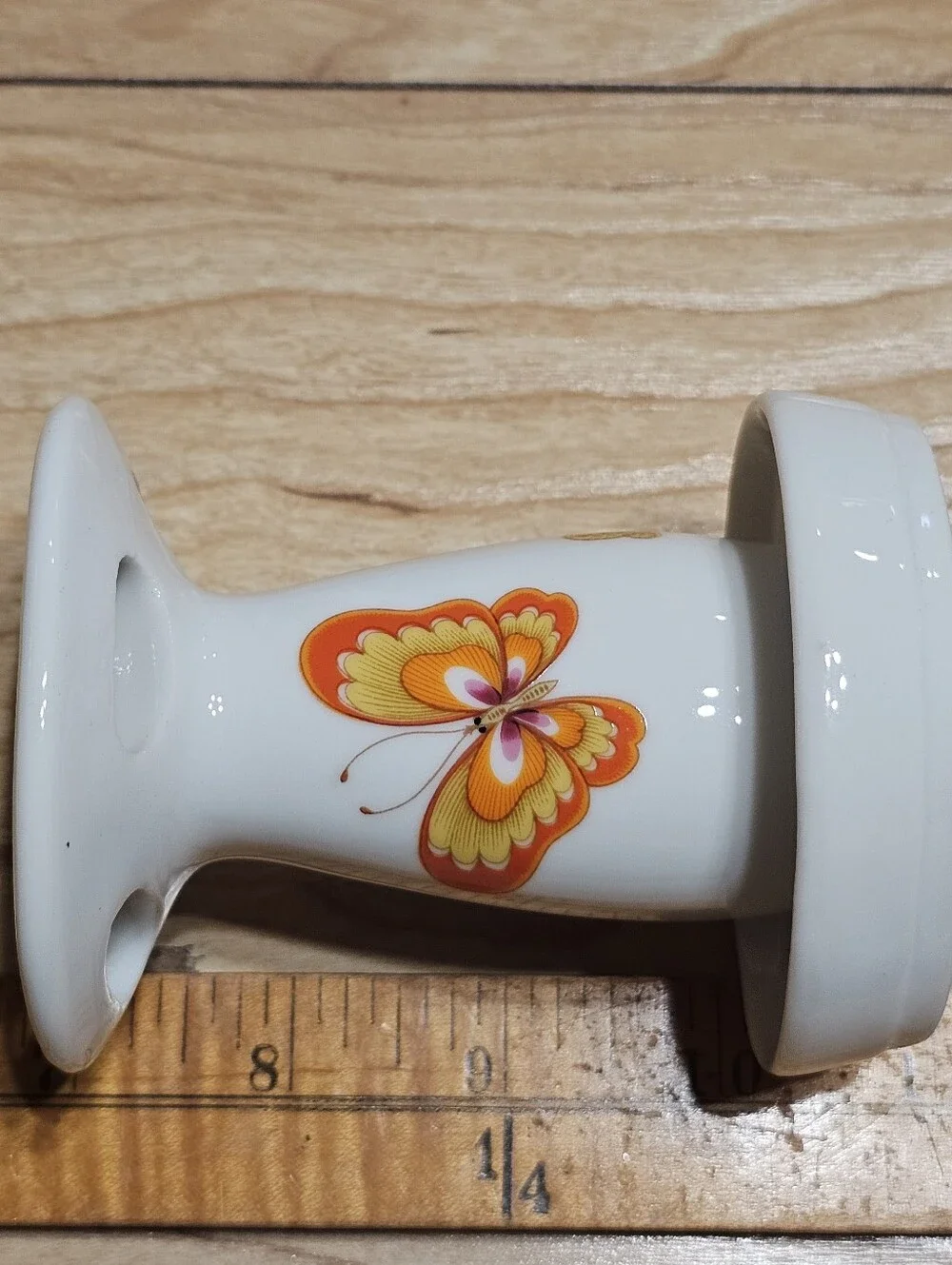 Counterpoint San Francisco Butterfly Bath Set 3pc Porcelain Multicolor Vintage